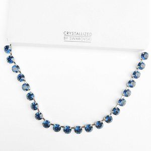 Touchstone Crystal by Swarovski Montana Blue Necklace